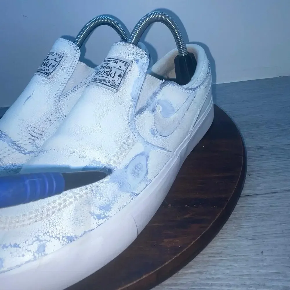 Nike SB Zoom Stefan Janoski RM Slip On Mens Shoes Size 8 White Sneakers Skate